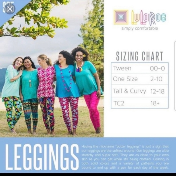 5 pk. TC LULAROE LEGGINGS - Picture 7 of 8